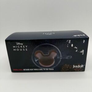 Disney Mickey Mouse JoyJolt Double Wall‎ Glass Coffee Mug Tea Cup